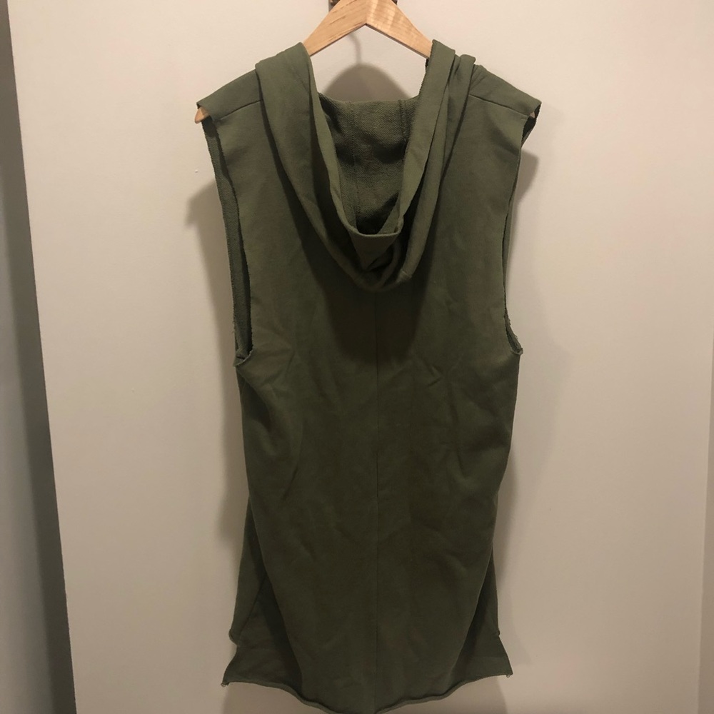 Markham Olive Hoodie Vest